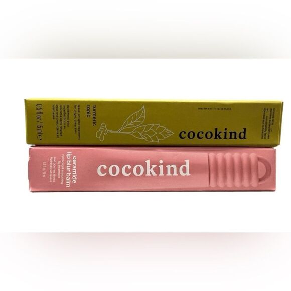 Cocokind Turmeric Tonic & Ceramide Lip Blur Balm | Skincare Set Bundle | NEW - Picture 1 of 1